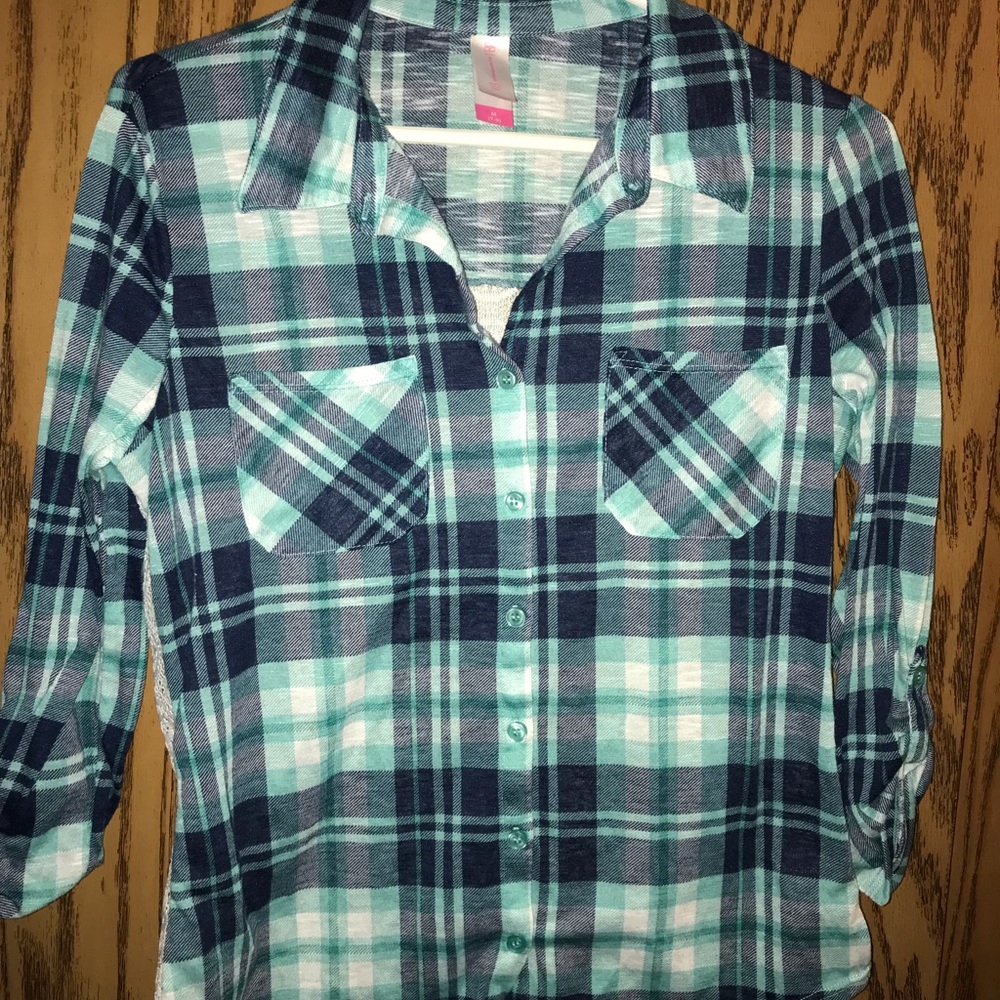 Detailed back flannel